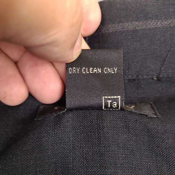 Godbody Collection Shirt Mens XL Black Plaid Linen Oversized Button Up Camp - Picture 10 of 12